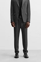 WOOL FLANNEL SUIT PANTS