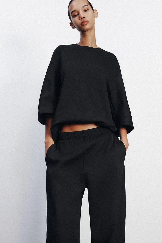 INTERLOCK COCOON PANTS