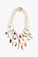 3 PACK OF METAL CHARM NECKLACES