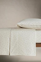 DRAP-HOUSSE ENFANT COTON MINIFLEUR