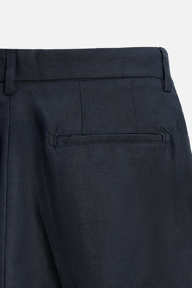 100% LINEN SHORTS