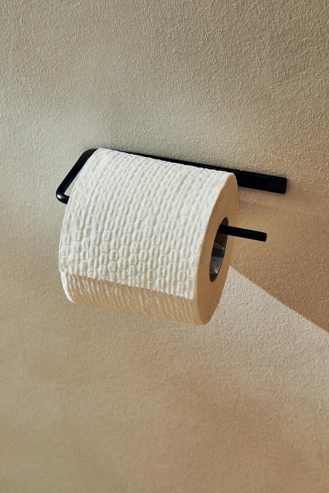 DARK METAL TOILET PAPER HOLDER