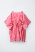 CAFTAN BRODÉ AVEC MIROIRS