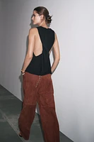 ZW COLLECTION CROSSED STRAP TOP