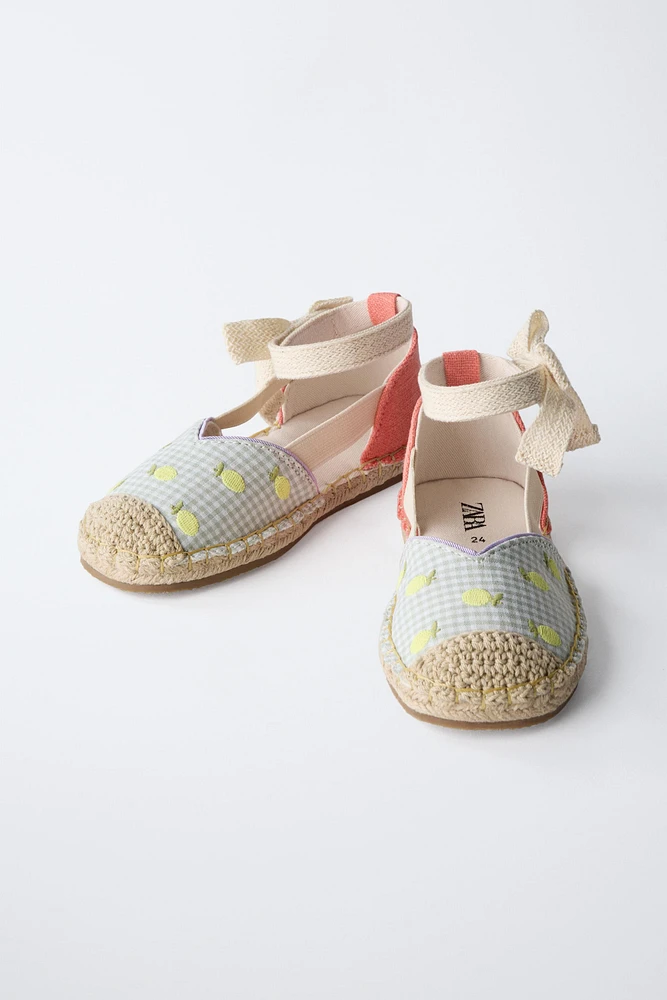 ESPADRILLE JUTE CITRONS