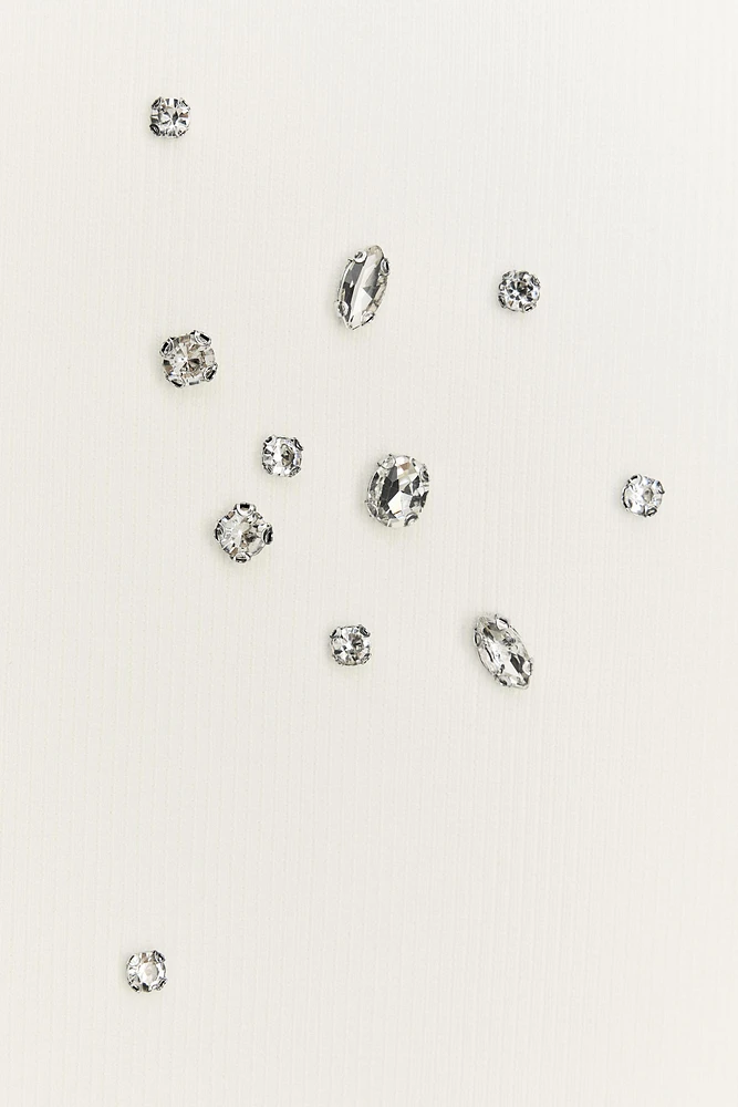 RIBBED JEWEL TOP