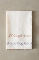 LINEN KITCHEN TOWEL WITH FRENCH TEXT