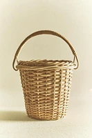 WOVEN WICKER BASKET