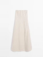 Long strapless dress