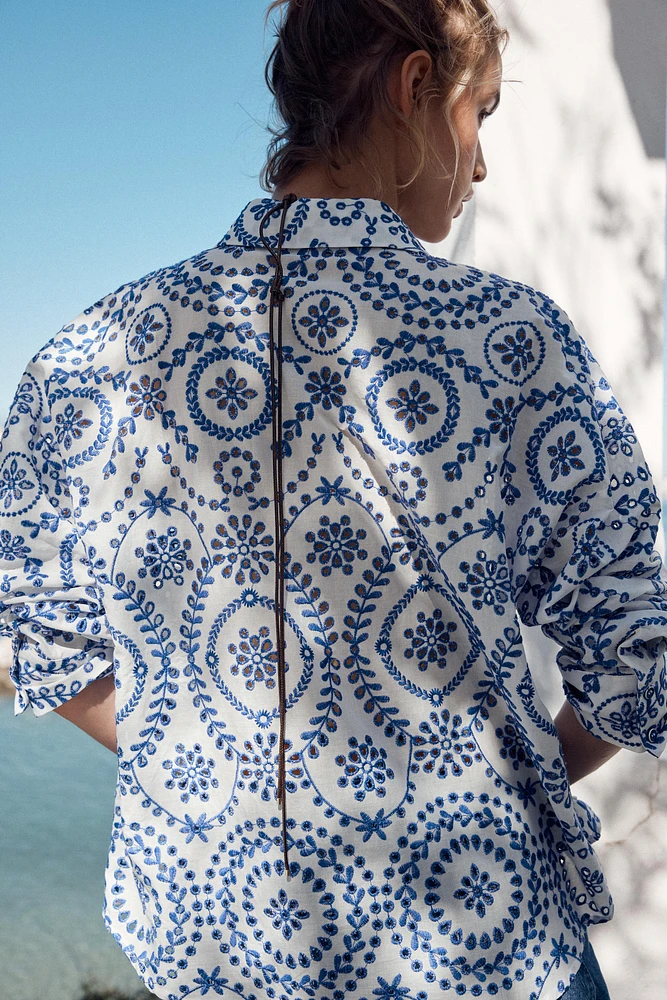 CHEMISE BRODERIES PERFORÉES