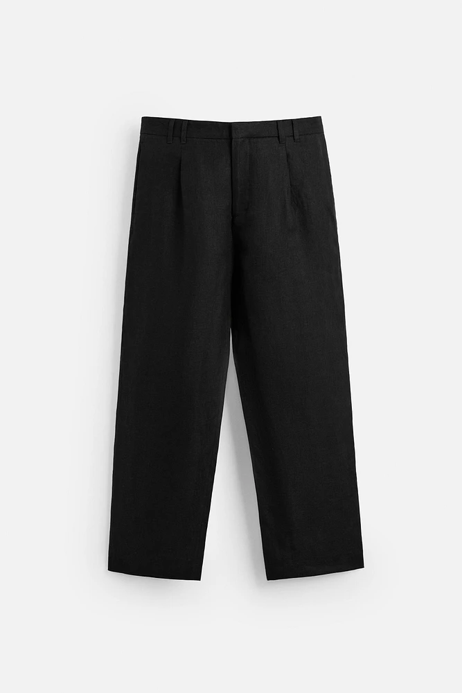 100% LINEN SUIT PANTS