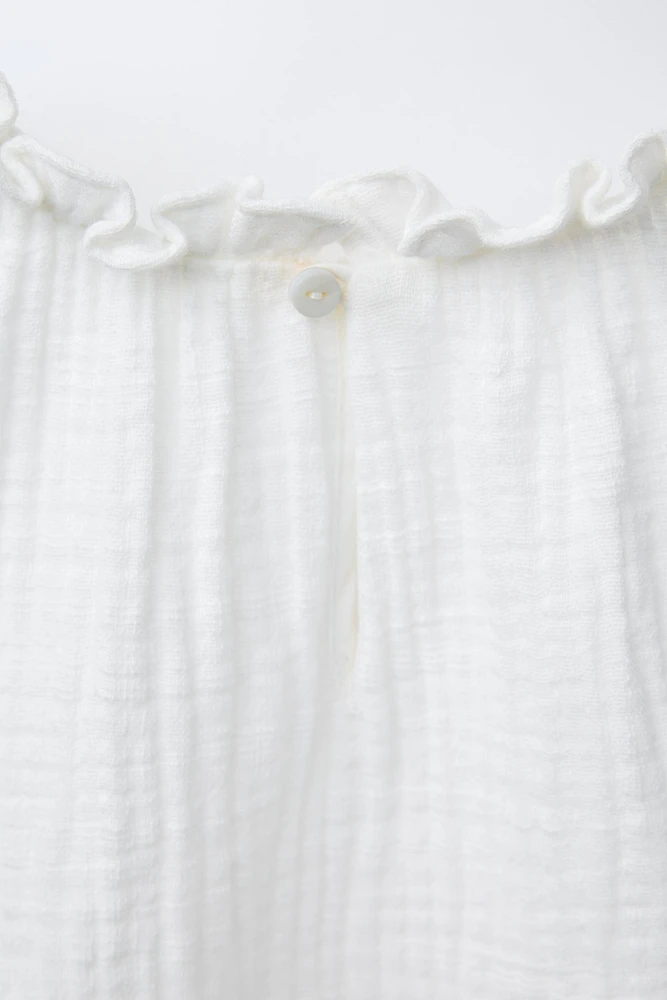 CHEMISE FLEURS BRODÉES
