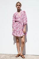 ROBE COURTE À IMPRIMÉ FLORAL