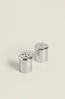 MINI STEEL SALT AND PEPPER SHAKER SET