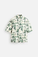 CHEMISE BRODERIE DÉCOUPÉE IMPRIMÉE