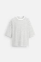 T-SHIRT BOXY FIT À RAYURES
