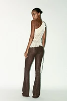 ASYMMETRIC LACE TOP