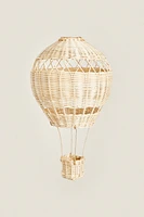 CHILDREN’S RATTAN BALLOON CEILING LAMPSHADE