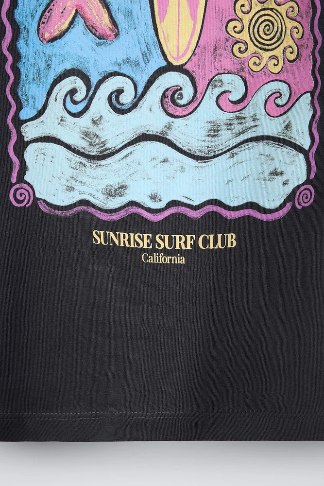T-SHIRT IMPRIMÉ SURF