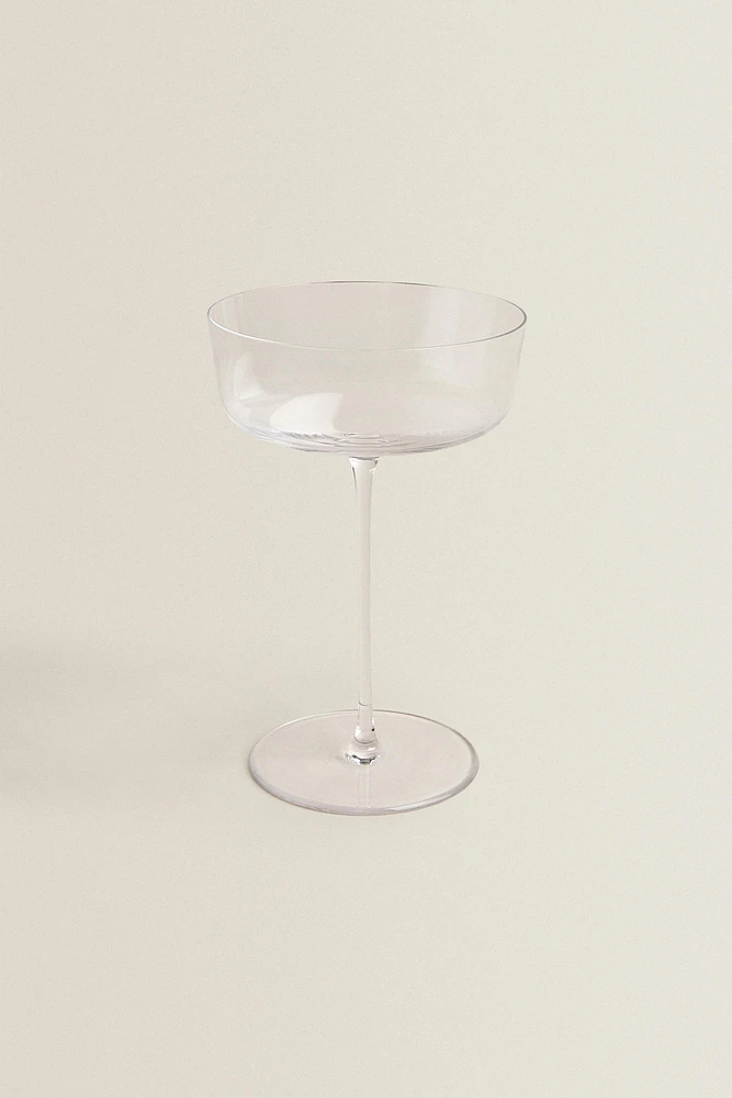 COUPE À CAVA VERRE SOUFFLÉ CRISTALLIN