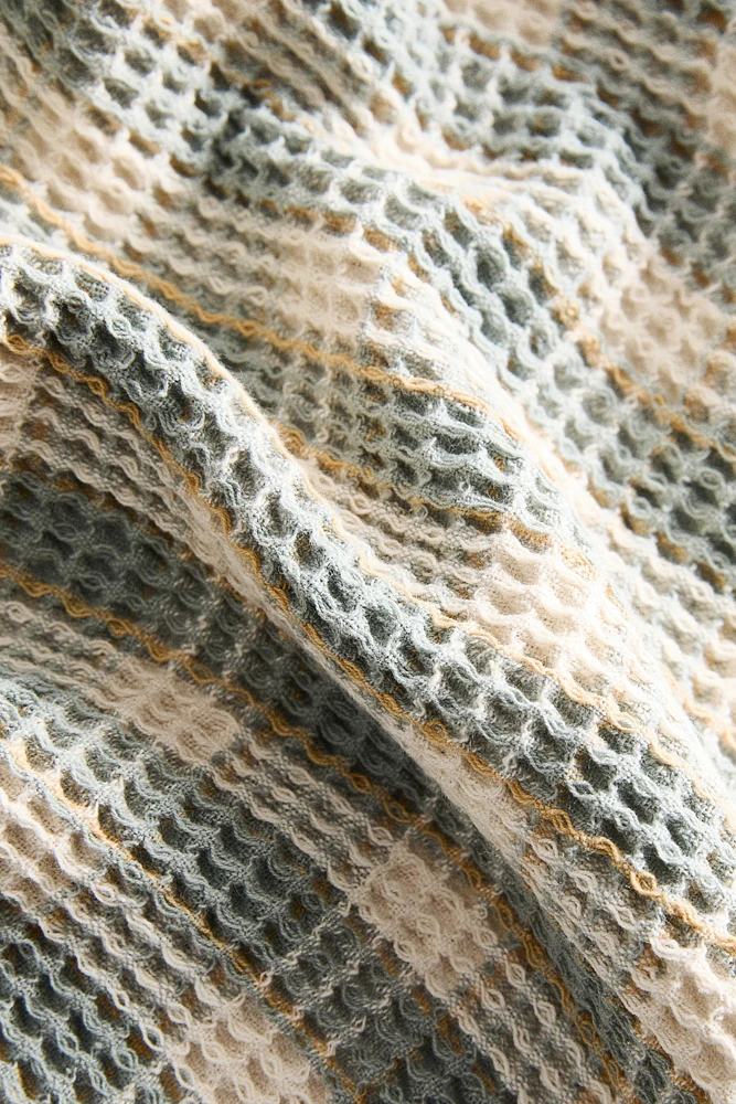 PLAID WAFFLE CARREAUX