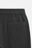 PLEATED VISCOSE BLEND PANTS