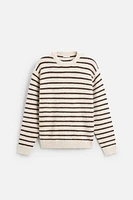 TEXTURED STRIPED SWEATER