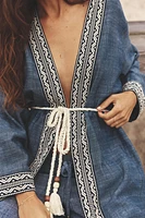 KIMONO BRODÉ CEINTURE