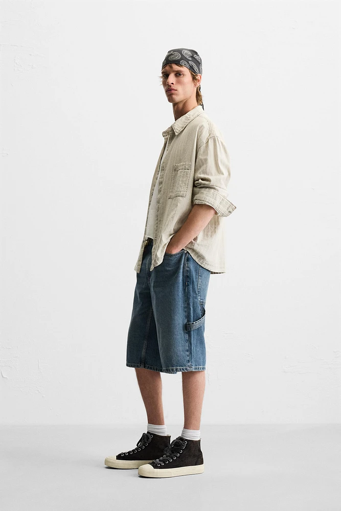 BAGGY FIT CARPENTER DENIM SHORTS