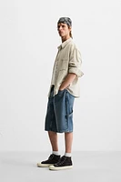 BAGGY FIT CARPENTER DENIM SHORTS