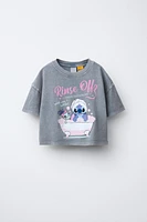 WASHED-EFFECT LILO & STITCH © DISNEY PRINT T-SHIRT