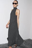 ZW COLLECTION HALTER POLKA DOT DRESS