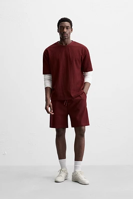 RELAXED FIT STRUCTURED T-SHIRT