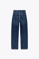 HIGH-WAISTED TRF MOM FIT JEANS