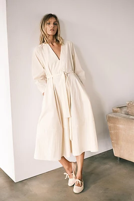 ZW COLLECTION BELTED MIDI DRESS