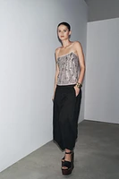 ZW COLLECTION EMBROIDERED BEADED TOP