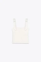 TOP LACETS STRETCH