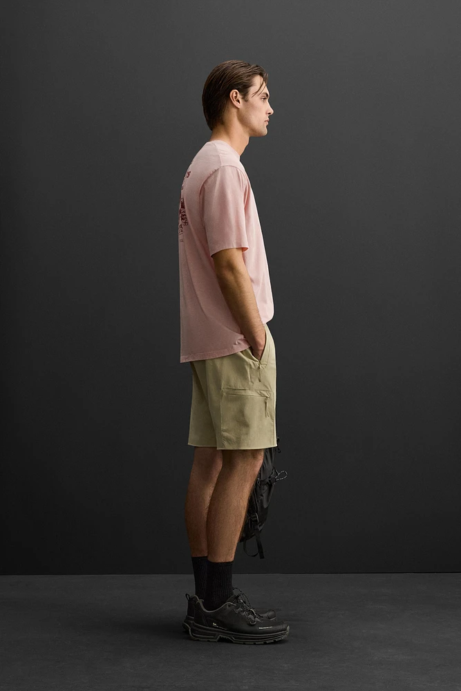 RELAXED FIT RUNNING PRINT T-SHIRT