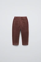 CORDUROY KNEE PATCH BAGGY PANTS