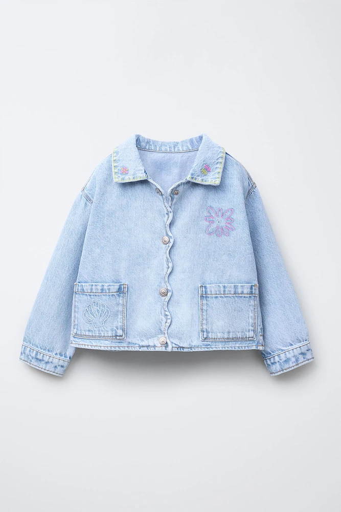 VESTE EN DENIM BRODÉ