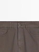 Faux jean léger relaxed fit