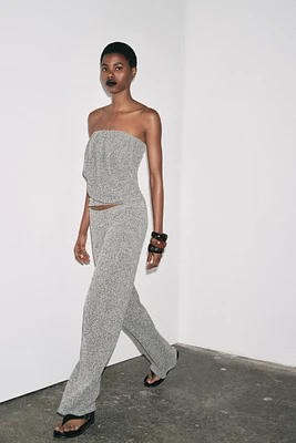 PANTALON LARGE BOUCLÉ