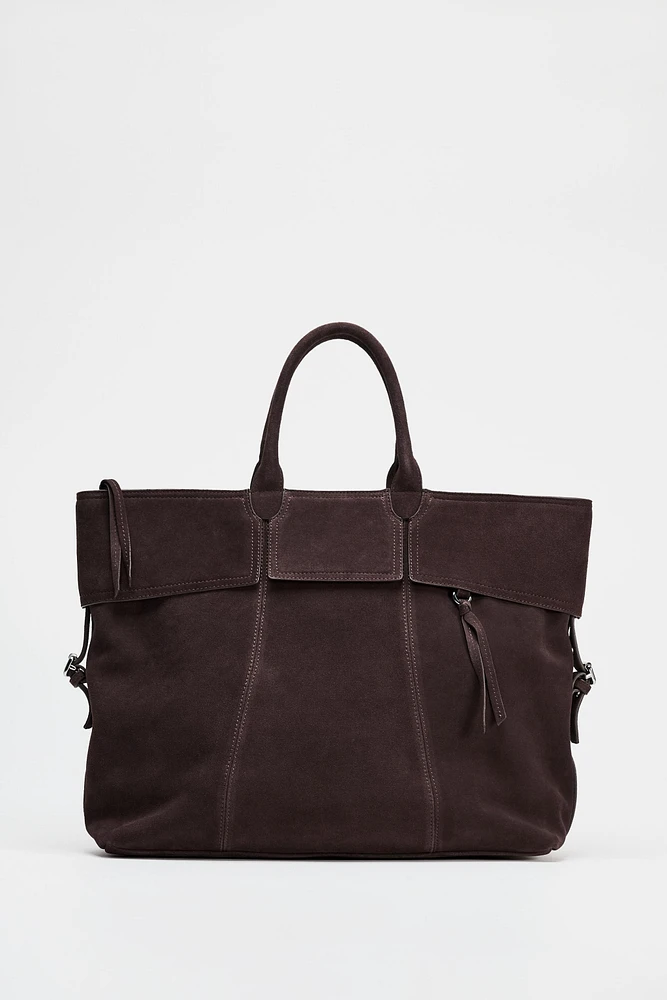 MAXI SUEDE SHOPPER