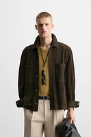 SURCHEMISE EN CUIR DAIM
