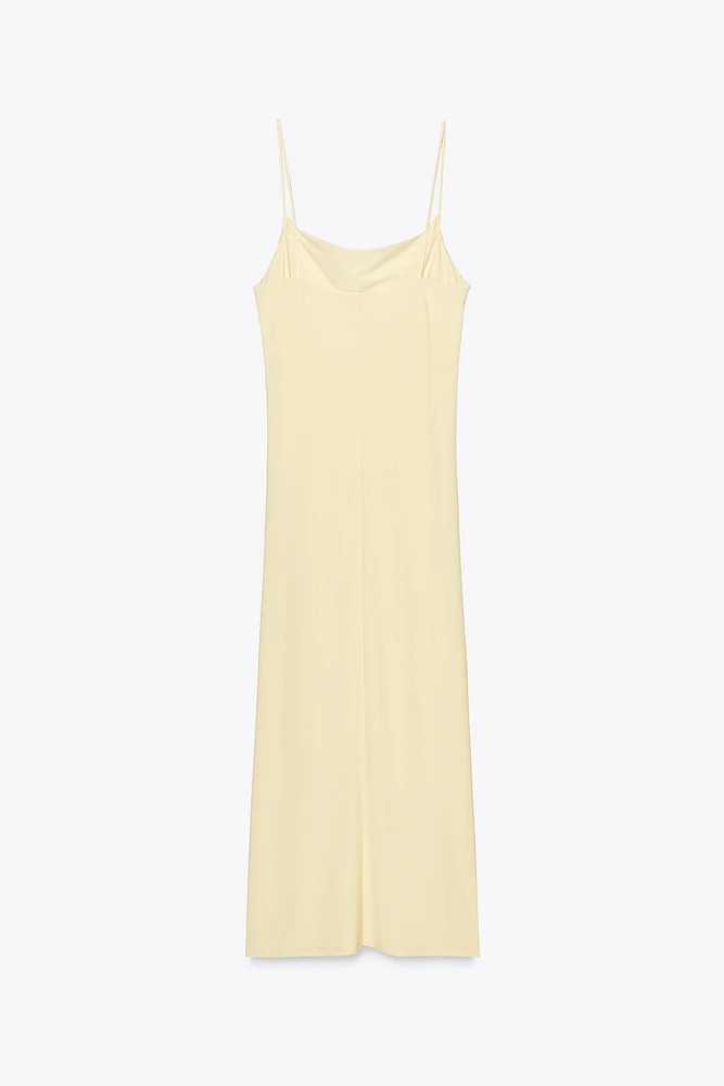 ROBE MI-LONGUE À FRONCES