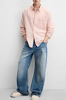 CHEMISE STRUCTURÉE À CARREAUX