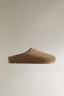 SABOTS CUIR MINIMALISTES