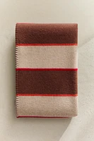 PLAID LAINE CACHEMIRE RAYURES MULTICOLORES