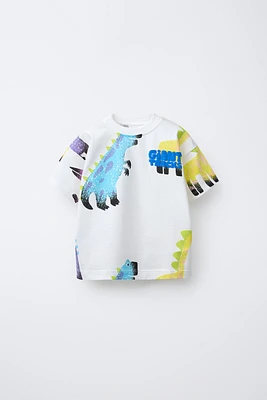 T-SHIRT IMPRIMÉ DINOSAURES