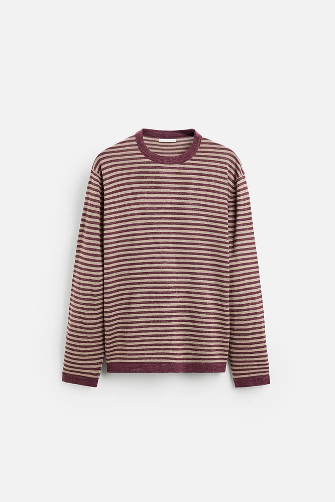 STRIPED JACQUARD SWEATER